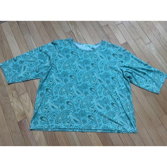 Extra Shenanigans Half Sleeve Shirt-Womens XL-Beautiful Green - Picture 1 of 6